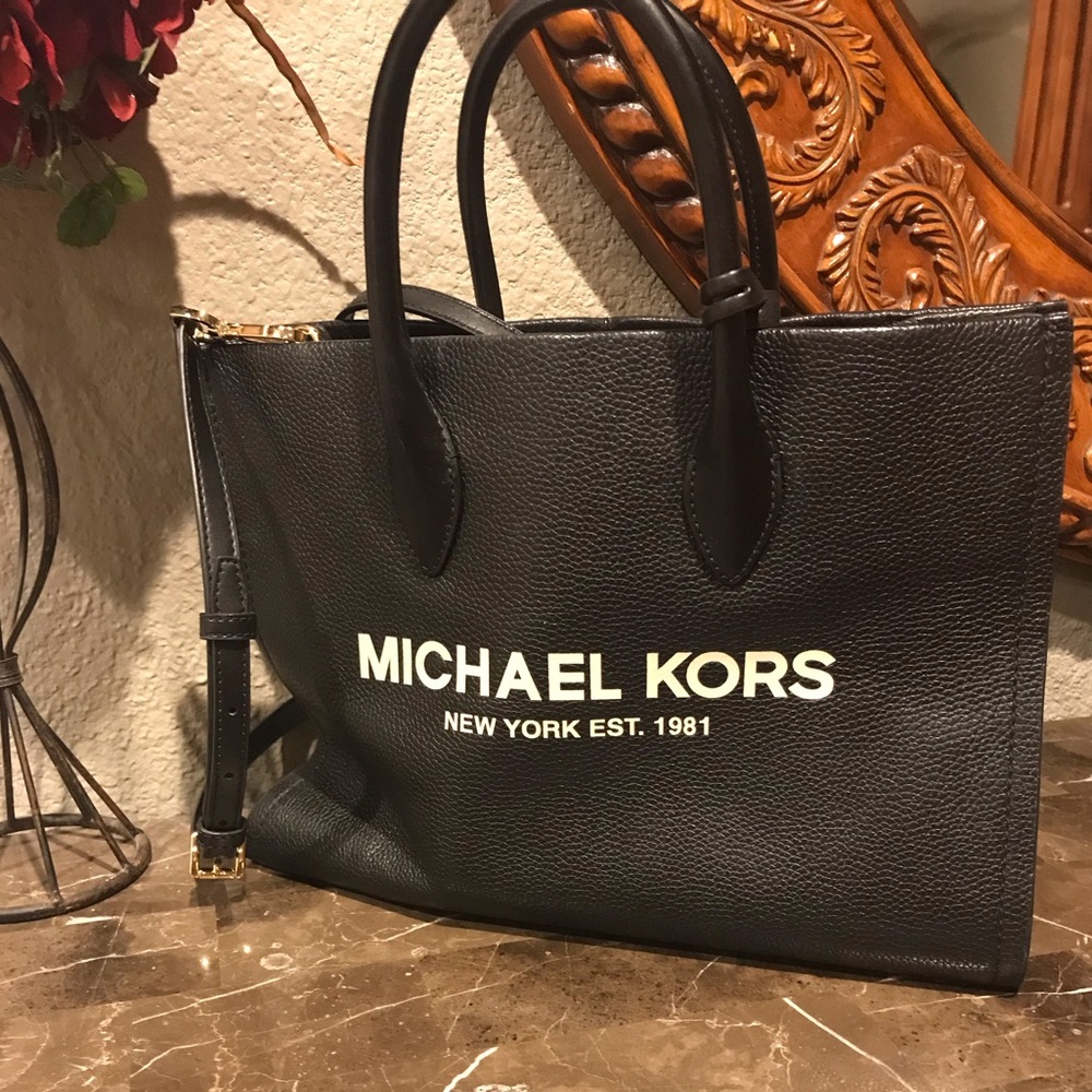 Michael Kors Black Leather Handbag